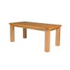 Riga 180cm Oak Table 8 Lichfield Brown Leather Oak Chair Set - 10 Riga 180cm Oak Table 8 Lichfield Brown Leather Oak Chair Set - 10