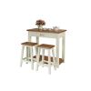 Tutbury Cream Painted Assembled Oak Kitchen Bar Stool - 10% OFF SUMMER SALE - 6