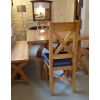 Country Oak 160cm Solid Oak Cross Leg Bench - £50 OFF FLASH SALE - 5