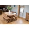 Country Oak 160cm Solid Oak Cross Leg Bench - £50 OFF FLASH SALE - 20