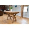 Country Oak 1.3 to 1.8m Cross Leg Oak Dining Table - £80 OFF SUMMER SALE - 21 Country Oak 1.3 to 1.8m Cross Leg Oak Dining Table - £80 OFF SUMMER SALE - 21
