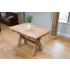 Country Oak 1.3 to 1.8m Cross Leg Oak Dining Table - £80 OFF SUMMER SALE - 22 Country Oak 1.3 to 1.8m Cross Leg Oak Dining Table - £80 OFF SUMMER SALE - 22