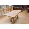 Country Oak 1.3 to 1.8m Cross Leg Oak Dining Table - £80 OFF SUMMER SALE - 10 Country Oak 1.3 to 1.8m Cross Leg Oak Dining Table - £80 OFF SUMMER SALE - 10