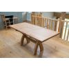 Country Oak 1.3 to 1.8m Cross Leg Oak Dining Table - £80 OFF SUMMER SALE - 8 Country Oak 1.3 to 1.8m Cross Leg Oak Dining Table - £80 OFF SUMMER SALE - 8
