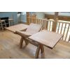Country Oak 1.3 to 1.8m Cross Leg Oak Dining Table - £80 OFF SUMMER SALE - 14 Country Oak 1.3 to 1.8m Cross Leg Oak Dining Table - £80 OFF SUMMER SALE - 14