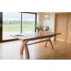 Country Oak 2.8m X Leg Double Extending Large Dining Table - £300 OFF FLASH SALE - 7