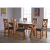 Country Oak 2.8m X Leg Double Extending Large Table Oval Corners - £300 OFF FLASH SALE - 5 Country Oak 2.8m X Leg Double Extending Large Table Oval Corners - £300 OFF FLASH SALE - 5