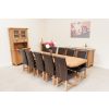 Country Oak 2.8m X Leg Double Extending Large Table Oval Corners - £300 OFF FLASH SALE - 8 Country Oak 2.8m X Leg Double Extending Large Table Oval Corners - £300 OFF FLASH SALE - 8
