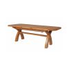 Country Oak 2.8m X Leg Double Extending Large Table Oval Corners - £300 OFF FLASH SALE - 9 Country Oak 2.8m X Leg Double Extending Large Table Oval Corners - £300 OFF FLASH SALE - 9