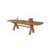 Country Oak 2.8m X Leg Double Extending Large Table Oval Corners - £300 OFF FLASH SALE - 6 Country Oak 2.8m X Leg Double Extending Large Table Oval Corners - £300 OFF FLASH SALE - 6