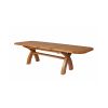 Country Oak 2.8m X Leg Double Extending Large Table Oval Corners - £300 OFF FLASH SALE - 13 Country Oak 2.8m X Leg Double Extending Large Table Oval Corners - £300 OFF FLASH SALE - 13
