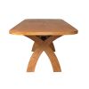Country Oak 2.8m X Leg Double Extending Large Table Oval Corners - £300 OFF FLASH SALE - 15 Country Oak 2.8m X Leg Double Extending Large Table Oval Corners - £300 OFF FLASH SALE - 15