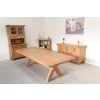 Country Oak 3.4m Large Double Extending Dining Table X Leg Oval Corners - £300 OFF SUMMER SALE - 18 Country Oak 3.4m Large Double Extending Dining Table X Leg Oval Corners - £300 OFF SUMMER SALE - 18