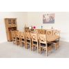 Country Oak 3.4m Large Double Extending Dining Table X Leg Oval Corners - £300 OFF SUMMER SALE - 23 Country Oak 3.4m Large Double Extending Dining Table X Leg Oval Corners - £300 OFF SUMMER SALE - 23