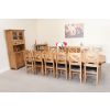 Country Oak 3.4m Large Double Extending Dining Table X Leg Oval Corners - £300 OFF SUMMER SALE - 24 Country Oak 3.4m Large Double Extending Dining Table X Leg Oval Corners - £300 OFF SUMMER SALE - 24