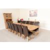 Country Oak 3.4m Large Double Extending Dining Table X Leg Oval Corners - £300 OFF SUMMER SALE - 25 Country Oak 3.4m Large Double Extending Dining Table X Leg Oval Corners - £300 OFF SUMMER SALE - 25