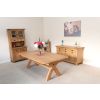 Country Oak 3.4m Large Double Extending Dining Table X Leg Oval Corners - £300 OFF SUMMER SALE - 22 Country Oak 3.4m Large Double Extending Dining Table X Leg Oval Corners - £300 OFF SUMMER SALE - 22
