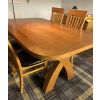 180cm Country Oak Cross Leg Dining Table Oval Corners - SUMMER SALE - 5 180cm Country Oak Cross Leg Dining Table Oval Corners - SUMMER SALE - 5