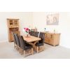 180cm Country Oak Cross Leg Dining Table Oval Corners - SUMMER SALE - 9 180cm Country Oak Cross Leg Dining Table Oval Corners - SUMMER SALE - 9