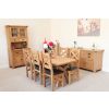 180cm Country Oak Cross Leg Dining Table Oval Corners - SUMMER SALE - 12 180cm Country Oak Cross Leg Dining Table Oval Corners - SUMMER SALE - 12