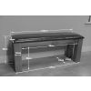 Country Oak 120cm Brown Leather Chunky Oak Bench - £50 OFF FLASH SALE - 16