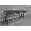 Red Leather Dining Bench 120cm Cross Leg Country Oak Design - £50 OFF FLASH SALE - 7 Red Leather Dining Bench 120cm Cross Leg Country Oak Design - £50 OFF FLASH SALE - 7