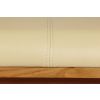 Cream Leather 1.6m Country Oak Cross Leg Bench - £60 OFF FLASH SALE - 5 Cream Leather 1.6m Country Oak Cross Leg Bench - £60 OFF FLASH SALE - 5