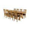 Monastery 3.0m Large Solid Oak Extending Dining Table - £300 OFF SUMMER SALE - 18