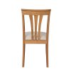 Victoria Solid Oak Dining Chair with Beige Linen Fabric pads - 10% OFF SUMMER SALE - 6