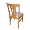 Victoria Solid Oak Dining Chair with Beige Linen Fabric pads - 10% OFF SUMMER SALE - 7
