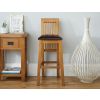 Westfield Oak Kitchen Stool with Brown Leather Seat Pad - £50 OFF FLASH SALE - 3 Westfield Oak Kitchen Stool with Brown Leather Seat Pad - £50 OFF FLASH SALE - 3