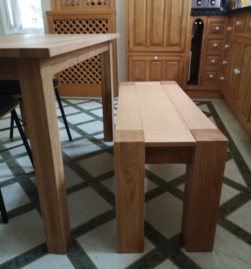 Cambridge 95cm Oak Dining Bench customer review photo
