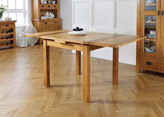Country Oak 90cm to 160cm Extending Dining Table / Home Office Desk - £50 OFF FLASH SALE