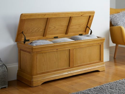 Farmhouse Large Oak Blanket Box