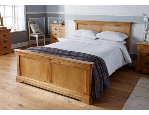Farmhouse Country Oak Double Bed 4ft 6 inches - SUMMER SALE