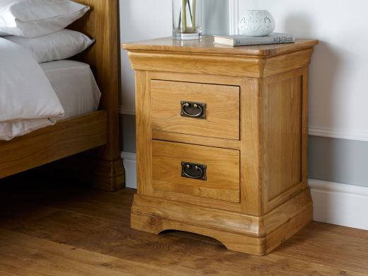 Farmhouse Country Oak Bedside Table - £20 OFF SUMMER SALE